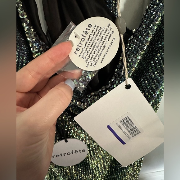 Retrofete Midi Draped Dress - Picture 5 of 6